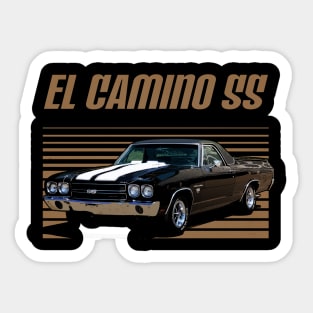 Chevrolet El Camino SS 1970 Awesome Automobile Sticker